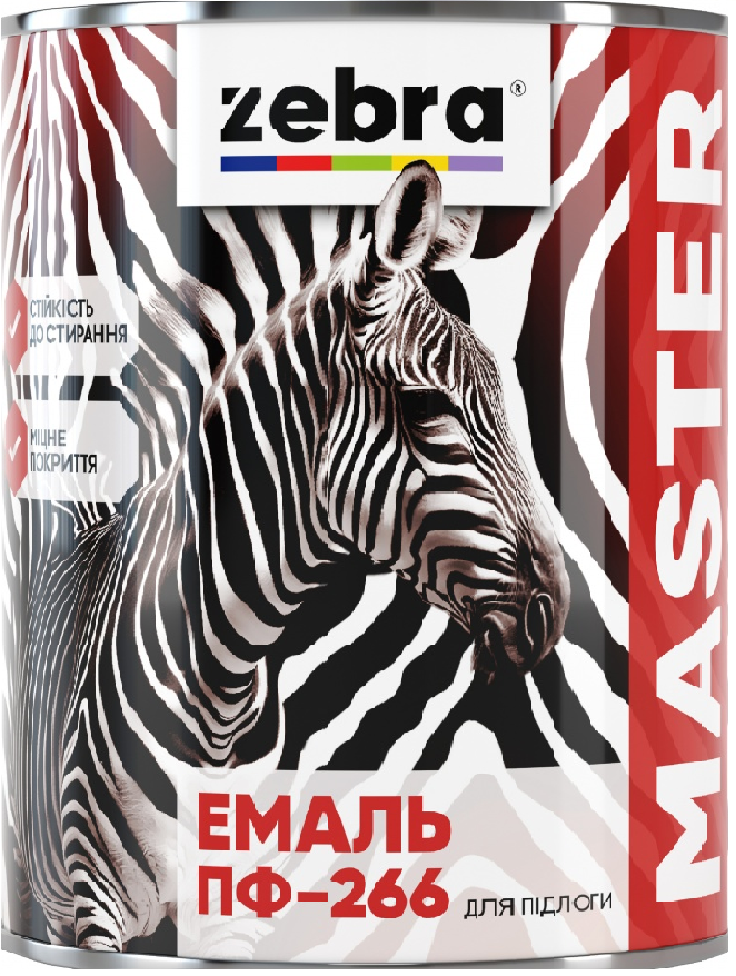 Емаль ZEBRA MASTER для підлоги жовто-коричневий глянець 0,8 кг